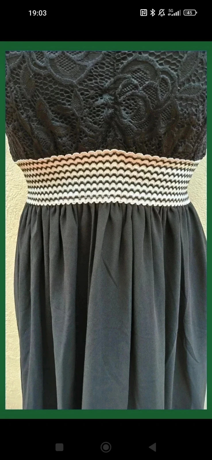 Lang zwart jurkje met halsband - Maat M/L ♥ – photo 8